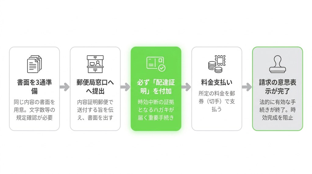 【最重要】1年で時効に！権利を失う前に内容証明郵便で意思表示を