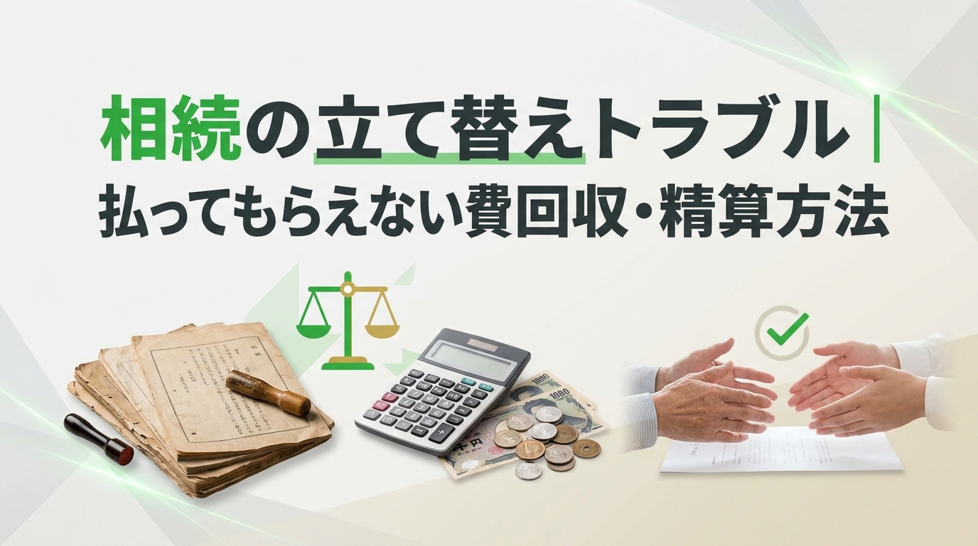相続の立て替えトラブル｜払ってもらえない費用の回収・精算方法