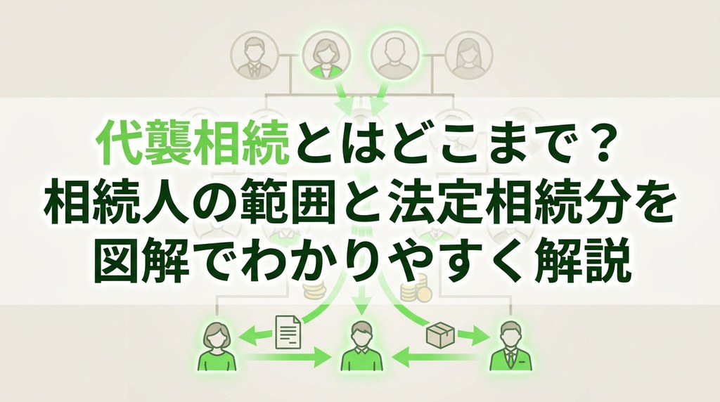 代襲相続とはどこまで？相続人の範囲と法定相続分を図解でわかりやすく解説