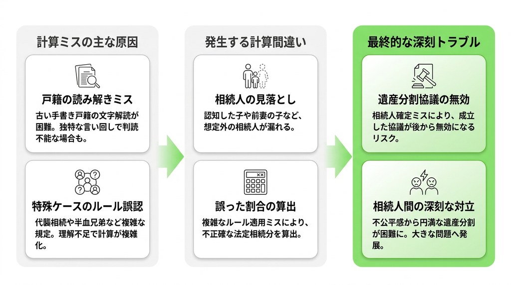 法定相続分の計算を自分で行う際の注意点と専門家に相談するメリット
