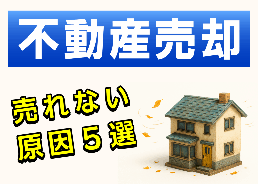不動産売却、売れない原因５選。廃れた家の画像