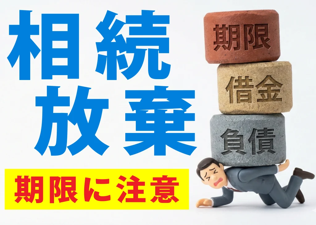 相続放棄、期限と借金、負債に押しつぶされる人。期限に注意