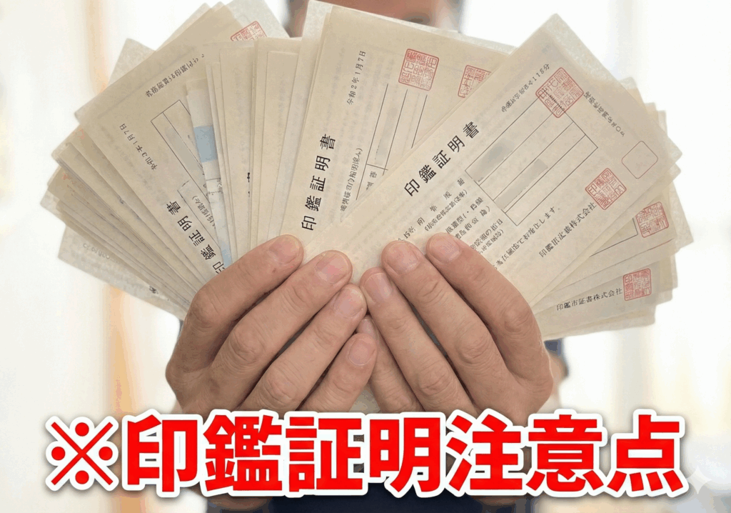 印鑑証明注意点