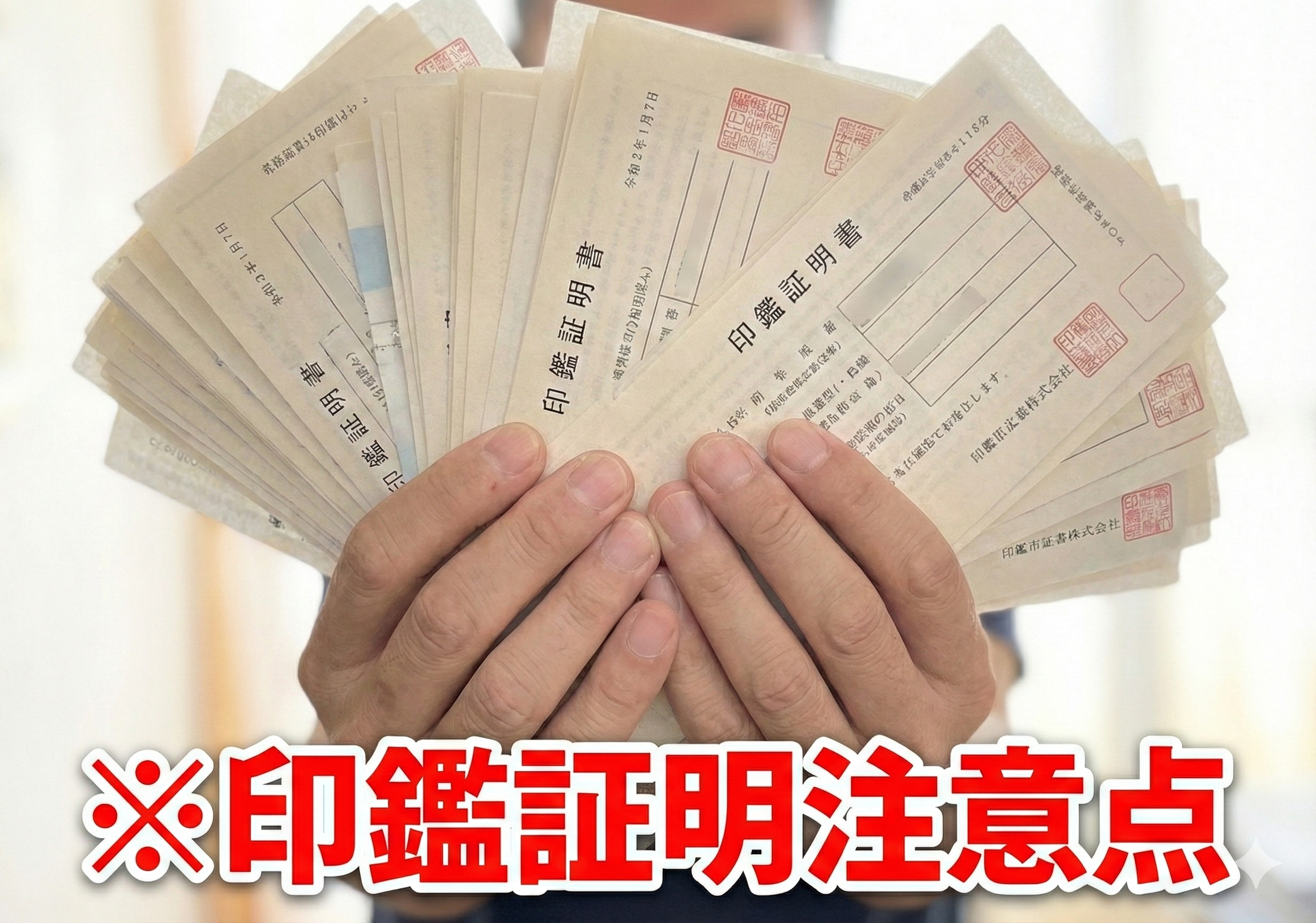 印鑑証明注意点