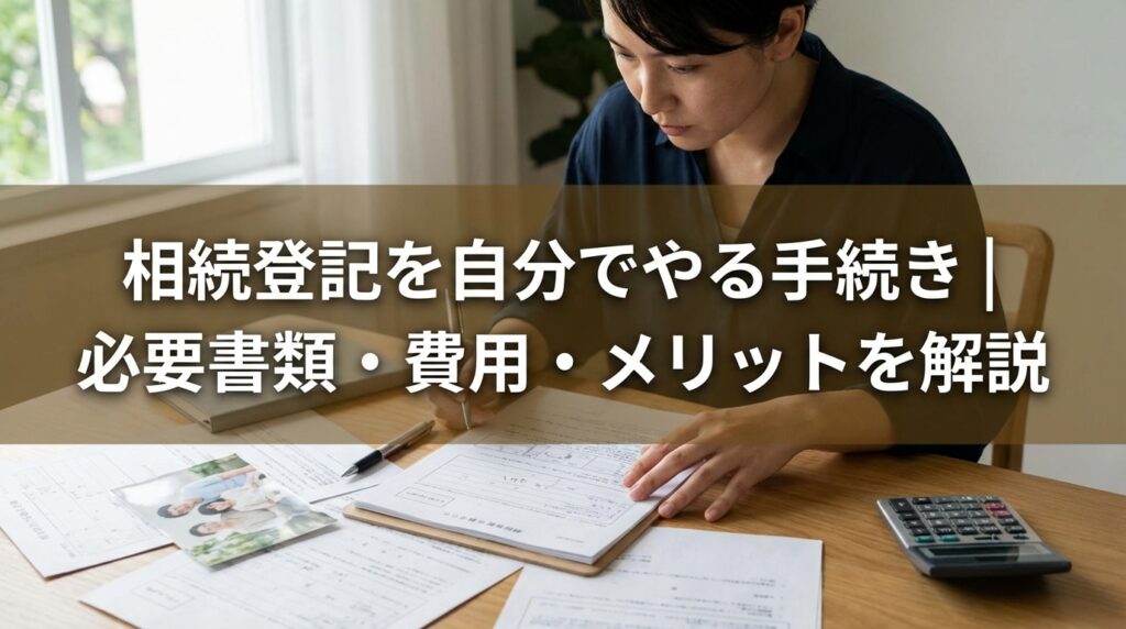 相続登記を自分でやる手続き｜必要書類・費用・メリットを解説