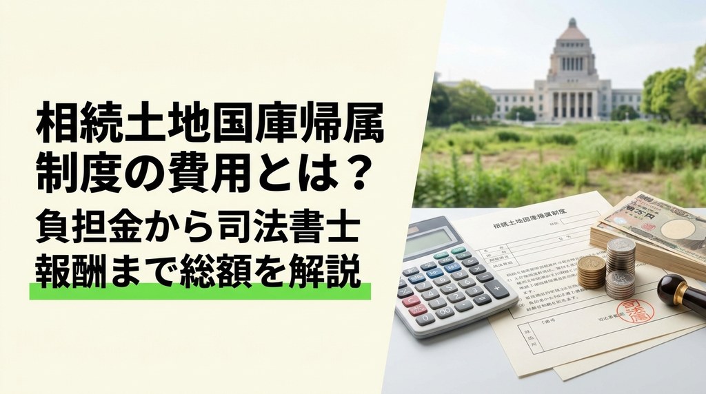 相続土地国庫帰属制度の費用とは？負担金から司法書士報酬まで総額を解説