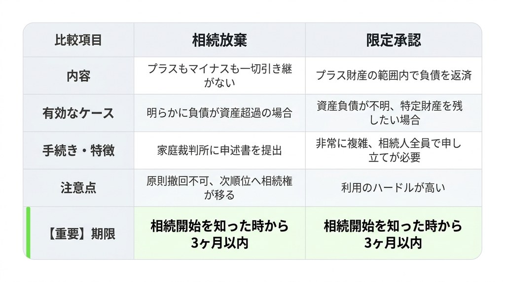 調査で連帯保証債務が発覚した場合の2つの選択肢