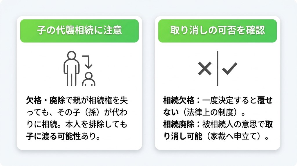 相続欠格・廃除を検討する前に知っておくべき重要ポイント