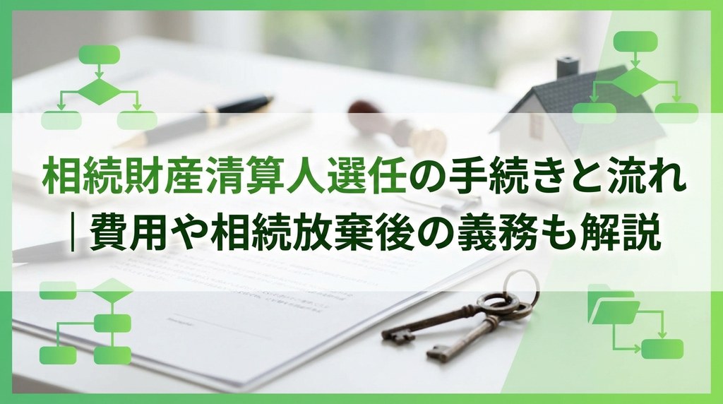 相続財産清算人選任の手続きと流れ｜費用や相続放棄後の義務も解説