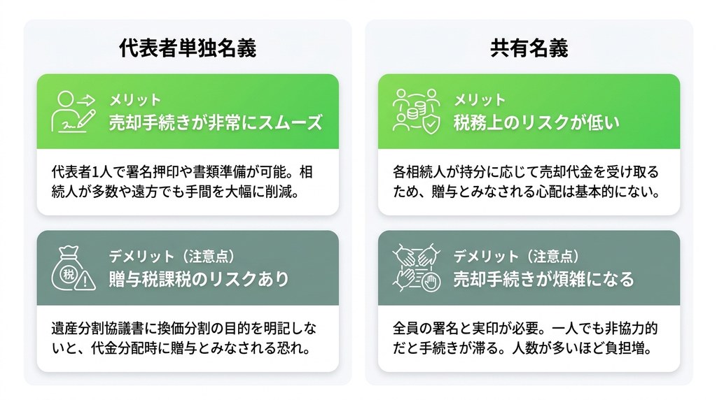 換価分割における相続登記の2つの方法と選び方
