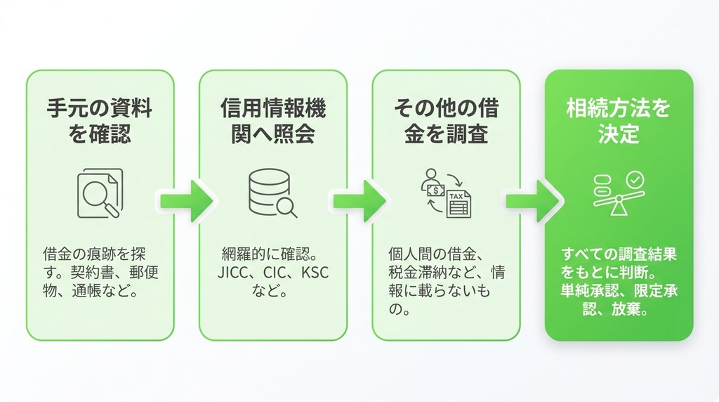 まずは全体像を把握!相続の借金調査を4ステップで徹底解説