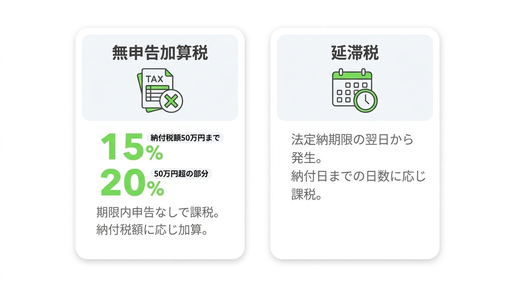 期限に間に合わないとどうなる？延滞税などのペナルティについて