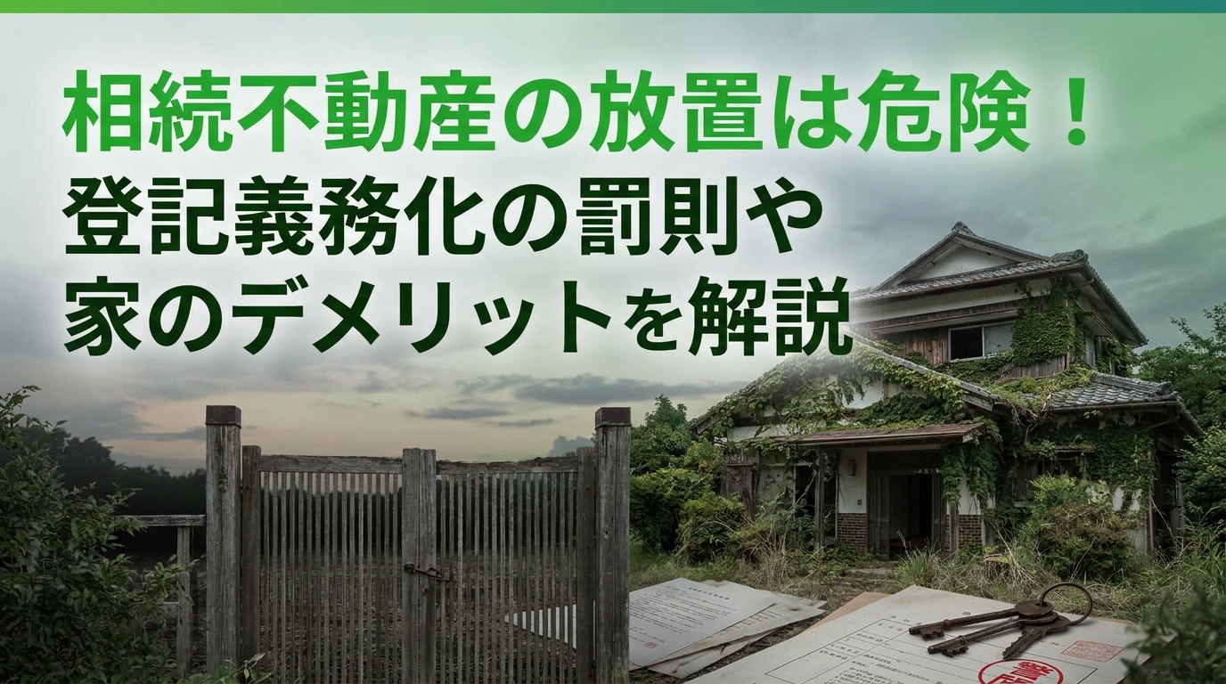 相続した住まない不動産はどうする？放置リスクと4つの選択肢を解説