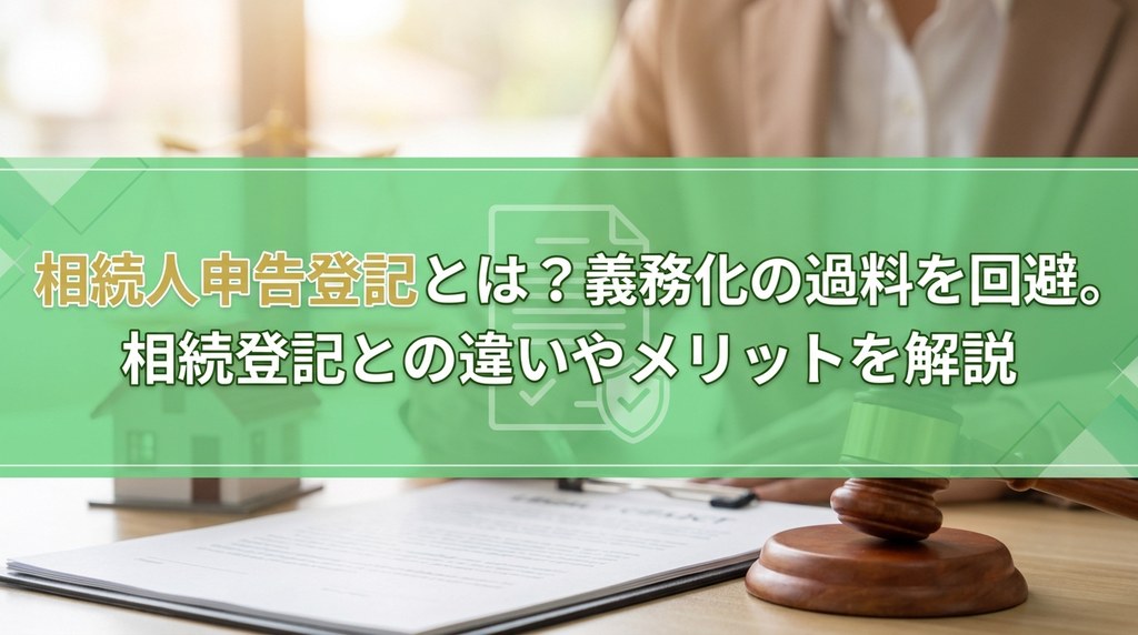相続人申告登記とは？義務化の過料を回避。相続登記との違いやメリットを解説