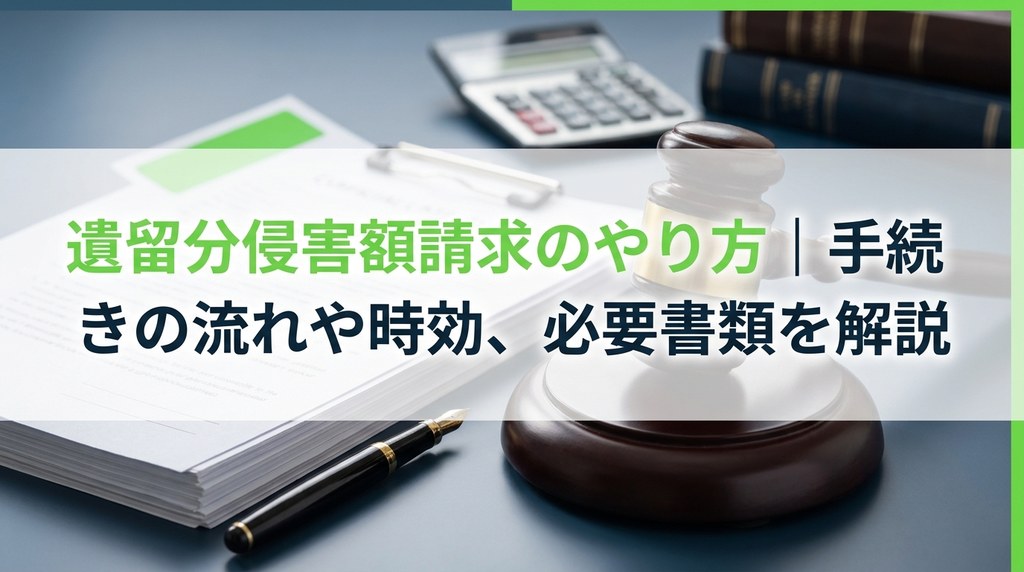 遺留分侵害額請求のやり方｜手続きの流れや時効、必要書類を解説