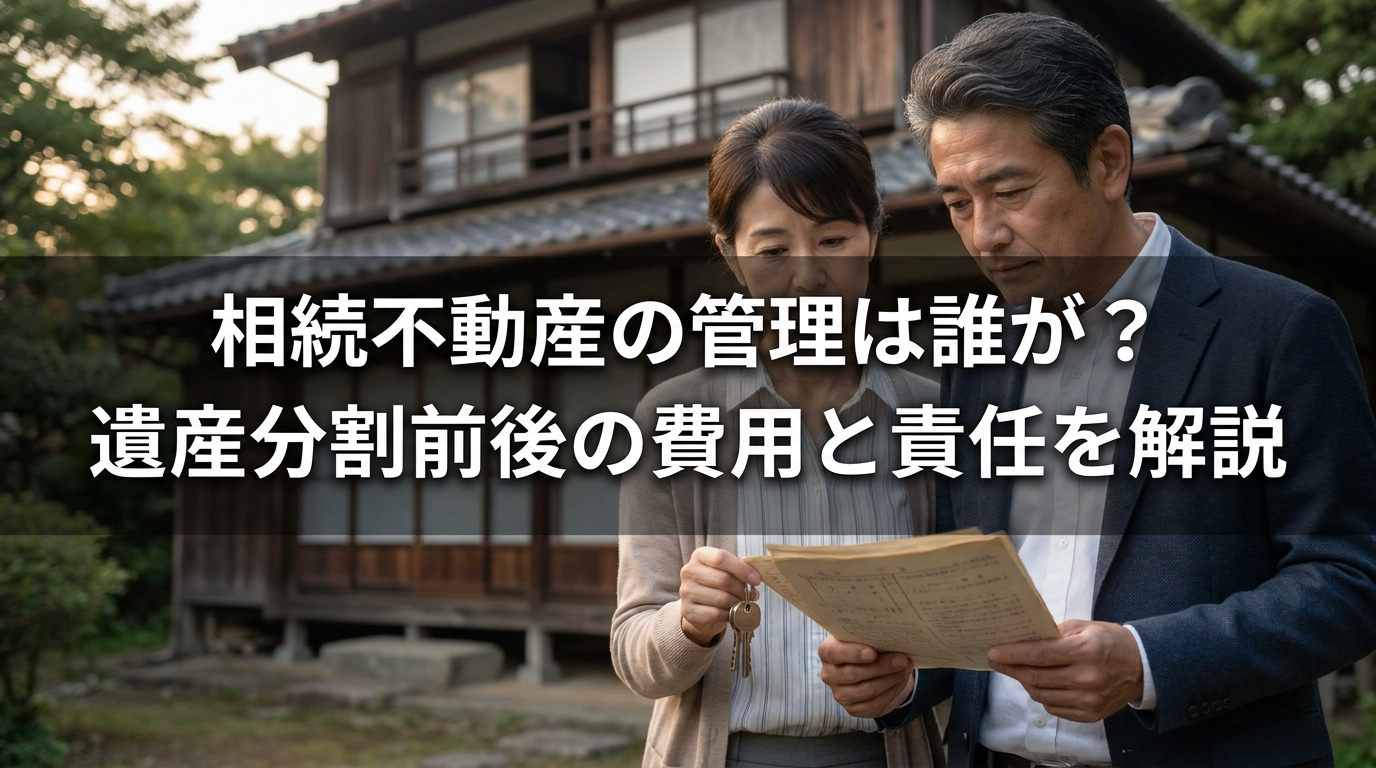 相続不動産の管理は誰が？遺産分割前後の費用と責任を解説