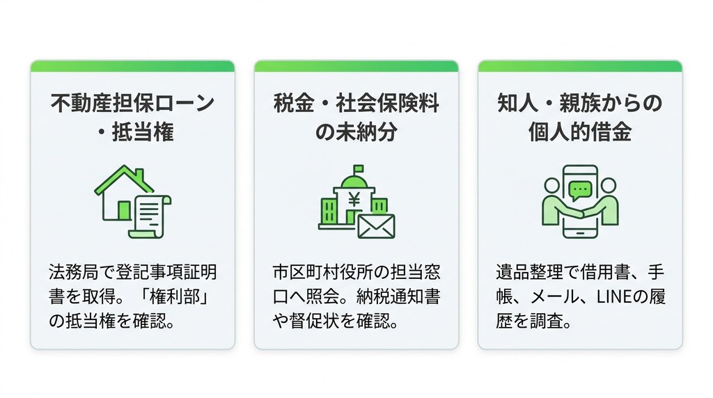 ステップ3:信用情報機関に載らない借金や滞納がないか確認する