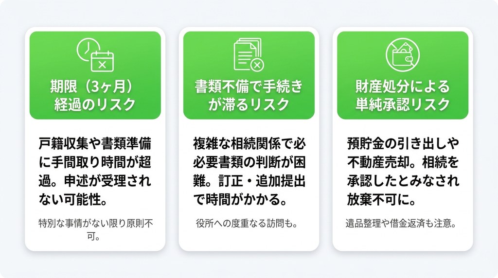 費用だけで判断は危険！自分で手続きする際に潜む3つの落とし穴