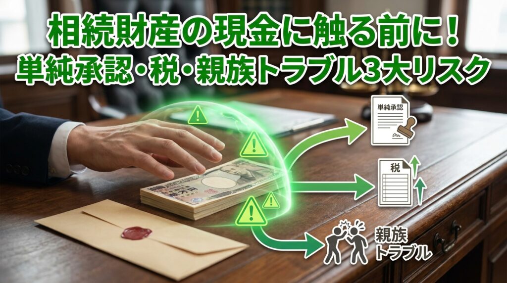 相続財産の現金に触る前に！単純承認・税・親族トラブル3大リスク