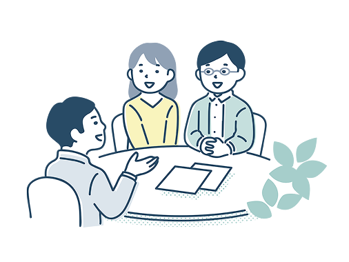 会話するイラスト