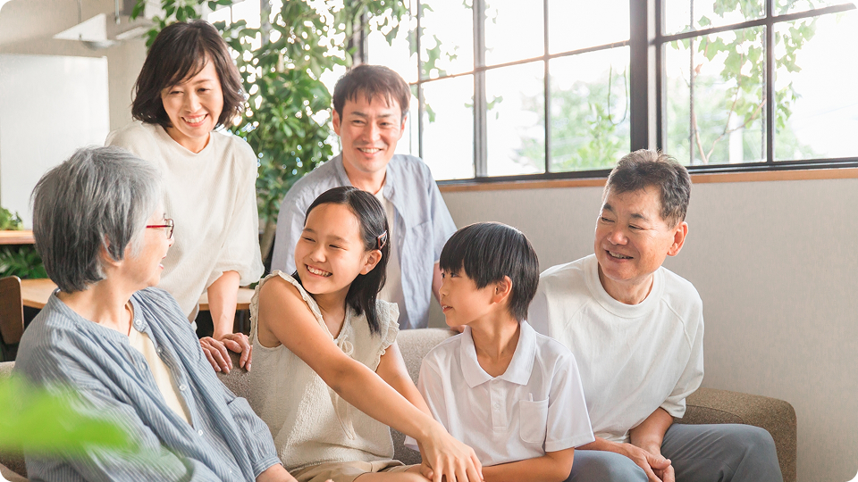 笑顔の家族